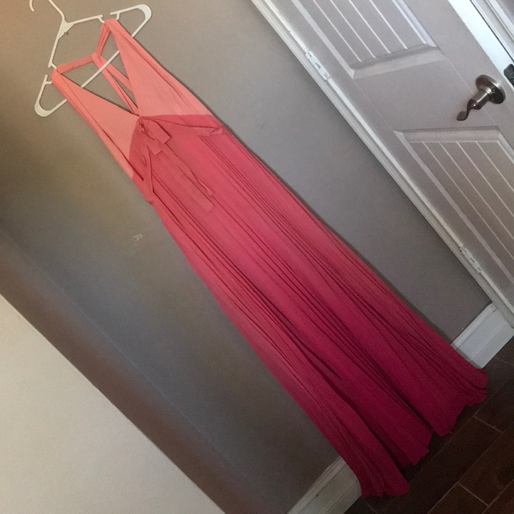 Fancy Pink Ombré maxi dress